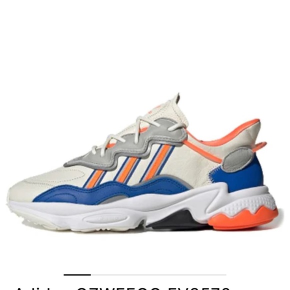Adidas Ozweego Off White Blue Grey Two Orange , sneaker, trainer ,running. - Picture 4 of 6